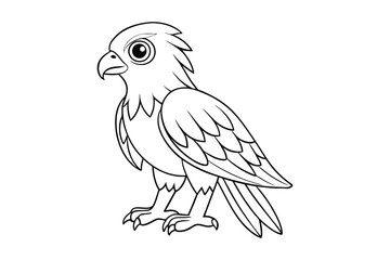 Eagle coloring page for kids 