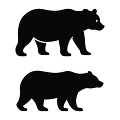 bear silhouette vector