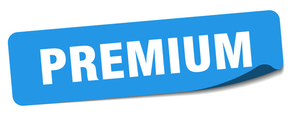 premium sticker. premium label