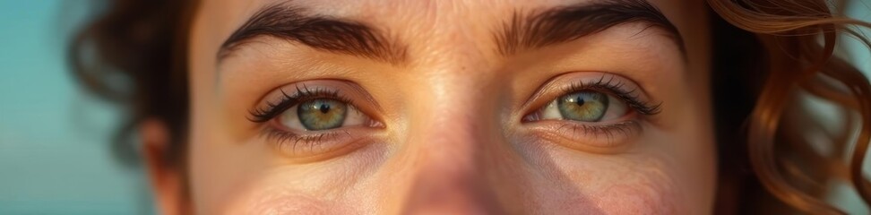 Close-up, perfect skin texture, subtle makeup, aesthetic, hydration, skincare