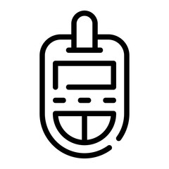glucometer line icon