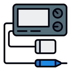 Medical Equipment Icon. Filled Line Icon
