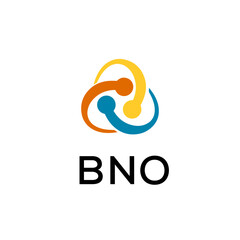 BNO  creative minimalist letter logo.