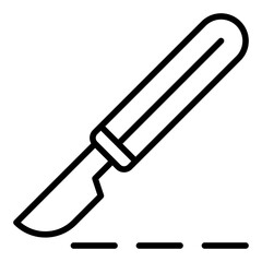 Icon Scalpel Tool. Line Icon