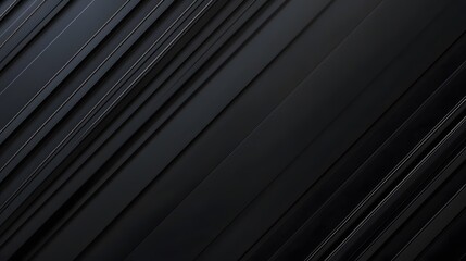 Obraz premium 31. Dark sleek gradient black background with a dynamic flow of diagonal lines for a high-end business presentation backdrop.