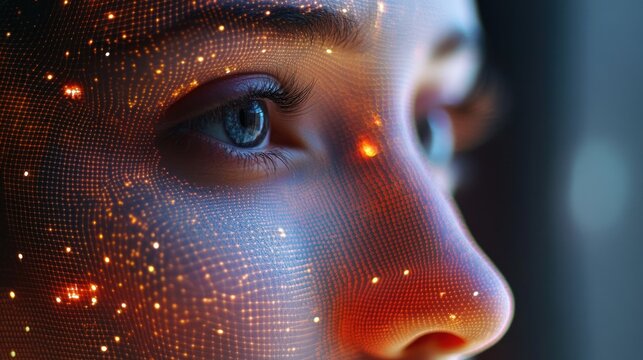 Digital human portrait, Advanced technology meets lifelike features