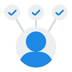User Verification Icon. Flat Icon