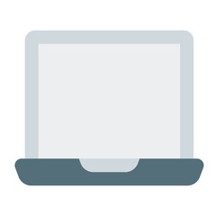 Icon Laptop. Flat Icon