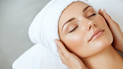 The masseuse calmly does her job 