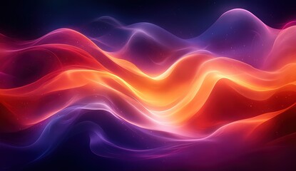 Fototapeta premium Abstract Flowing Waves Vibrant Energy, Ethereal Glow, Smooth Gradient, Fluid Movement