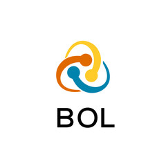 BOL creative minimalist letter logo.