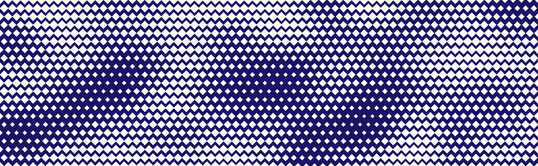 Halftone with square structure. Diamond or rhombus texture. Seamless pattern of squares. Abstract geometric background. Gradient vector illustration.