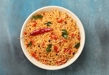 Tomato rice.spicy South Indian rice recipe Tomato pulao or Tomato Rice ,South Indian Thakkali Sadam ,Tomato Bath an Indian vegetarian dish. Healthy nutritious