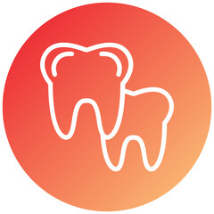 Vector Design Tooth Icon Style