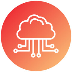 Vector Design Cloud Computing Icon Style
