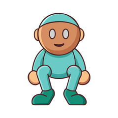 Fototapeta premium cartoon, boy, child, vector, illustration, kid, people, character, baby, drawing, comic, fun, person, clipart, school, smile, smiling, funny, art