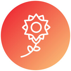 Vector Design Flower Icon Style
