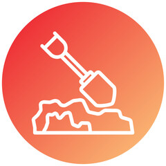Vector Design Digging Icon Style