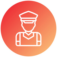 Vector Design Security Guard Icon Style