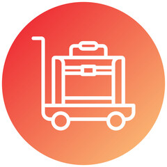 Vector Design Airport Cart Icon Style