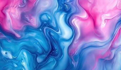 Obraz premium Abstract Fluid Acrylic Painting (1)