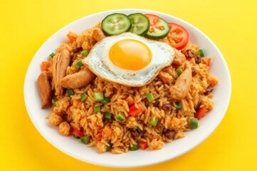 Fototapeta premium Indonesian Nasi Goreng Delight