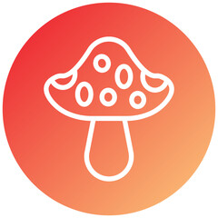 Mushroom Icon Style