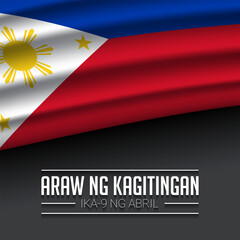 Celebrate Araw ng Kagitingan Template Design.