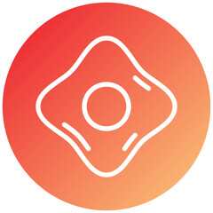 Fried Egg Icon Style
