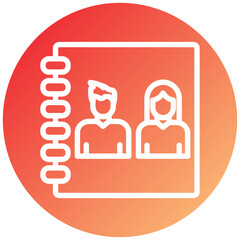 Family Book Icon Style