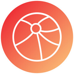 Beach Ball Icon Style