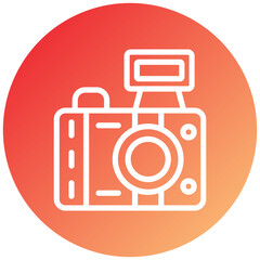 Photo Camera Icon Style