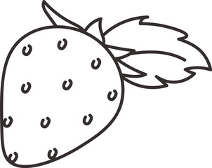 Doodle Strawberry Fruit