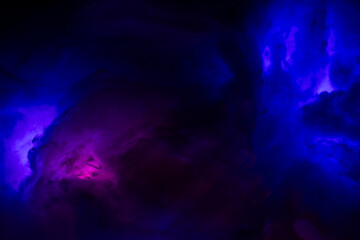 colorful fog in the dark storm