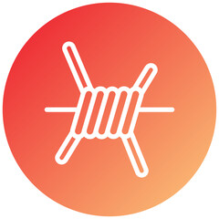 Barbed Wire Icon Style