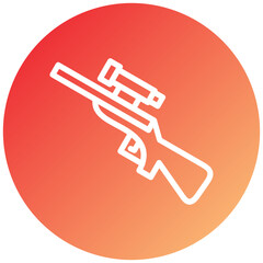 Sniper Rifle Icon Style