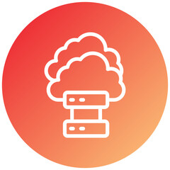 Cloud Storage Icon Style