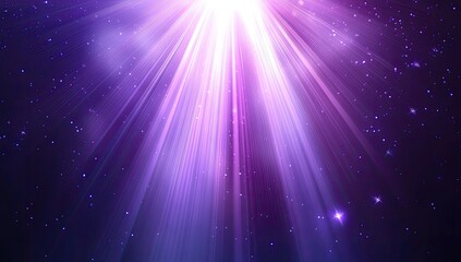 Radiant Purple Light Burst