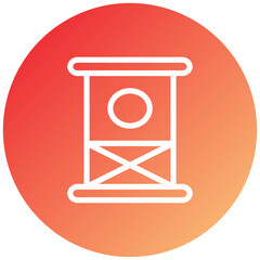 Naklejka premium Drilling Oil Icon Style