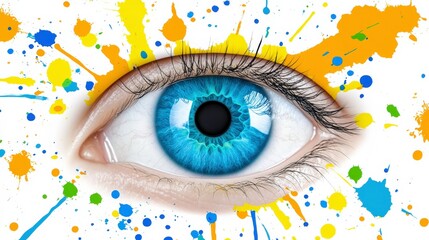 Vibrant Eye Graphics for Health Promotion