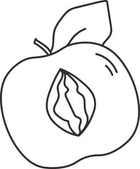 Doodle Apple Fruit