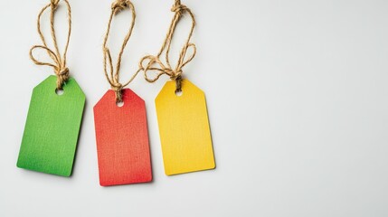 Cheerful Colored Tags for Promotional Materials