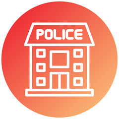 Police Station Icon Style