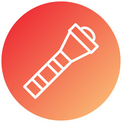 Police Flashlight Icon Style
