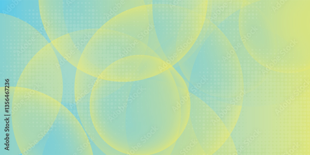 Poster 3d colorful abstract background overlap layer on bright space with circles effect decoration. modern
