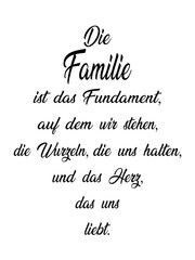 Ein starkes Fundament: Familie