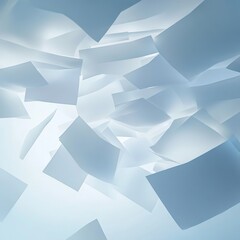 Obraz premium Abstract Geometric Shapes in Blue Tones