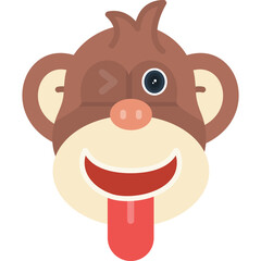 Obraz premium Cute Ape Icon