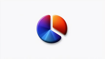 Abstract Colorful Pie Chart Illustration