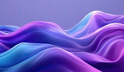 Abstract fluid shapes in vibrant purple and blue gradients.  Soft, flowing, undulating forms create a sense of movement and dynamism